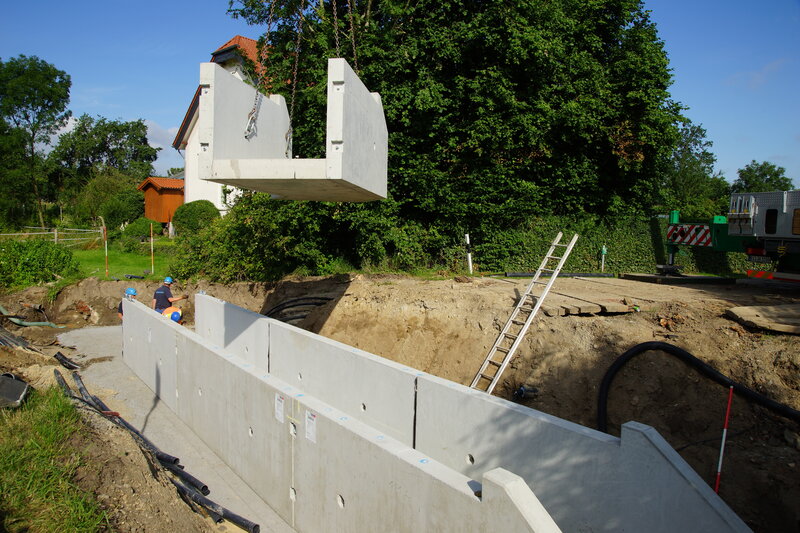Neubau eines Gewässerdurchlasses in Lage-Ehrentrup